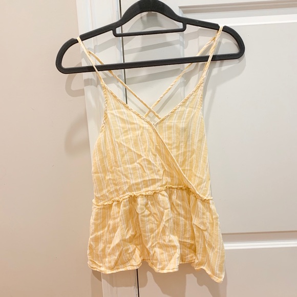 yellow tank top blouse - Picture 1 of 5